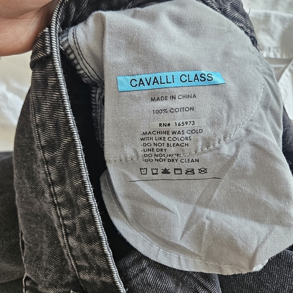 Roberto Cavalli Black High Rise Jeans Classic Elegance - Picture 8 of 8